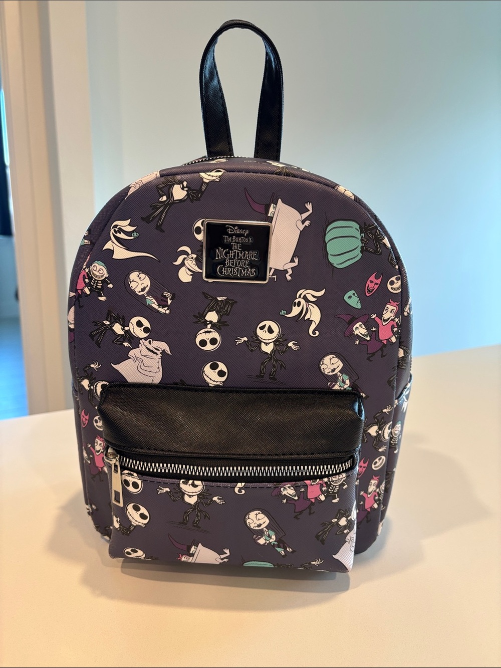 The Nightmare Before Christmas Kids Backpack in Purple by Bioworld Merch